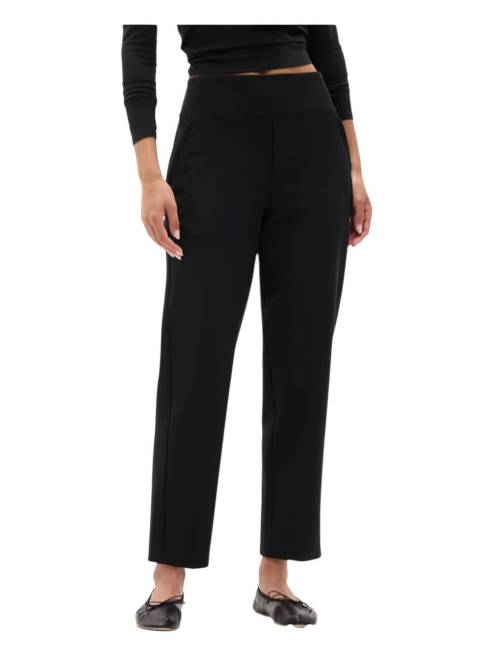 Athleta Womens Black Commuting Work Travel Endless High Rise Pant Size 10